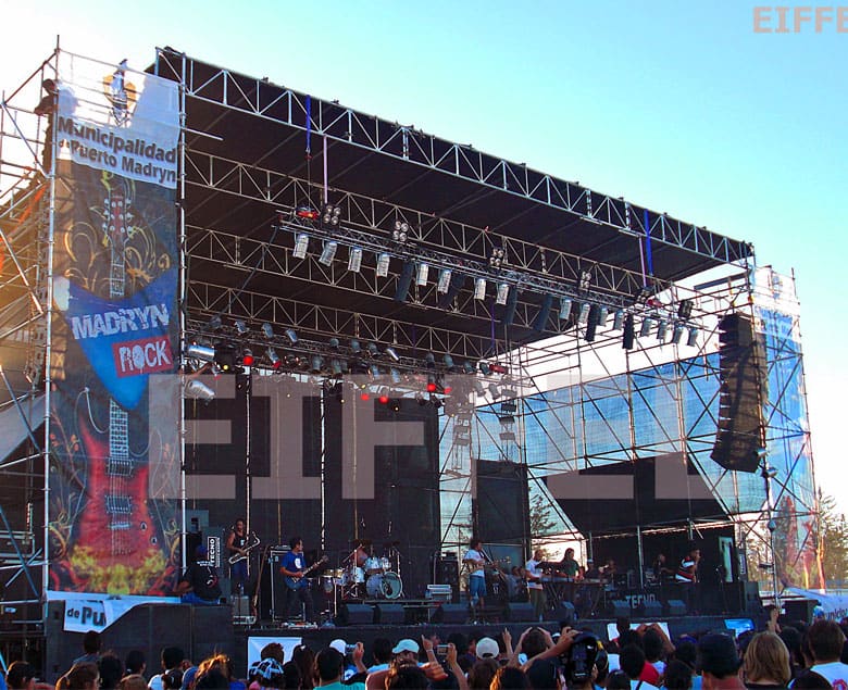 escenario modular con cubierta para eventos al aire libre Argentina